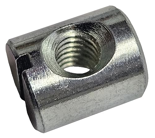 25 zinc-plated 10-24 cross dowels barrel nuts, 12mm x 10mm, SuperDealStuff CNC hardware