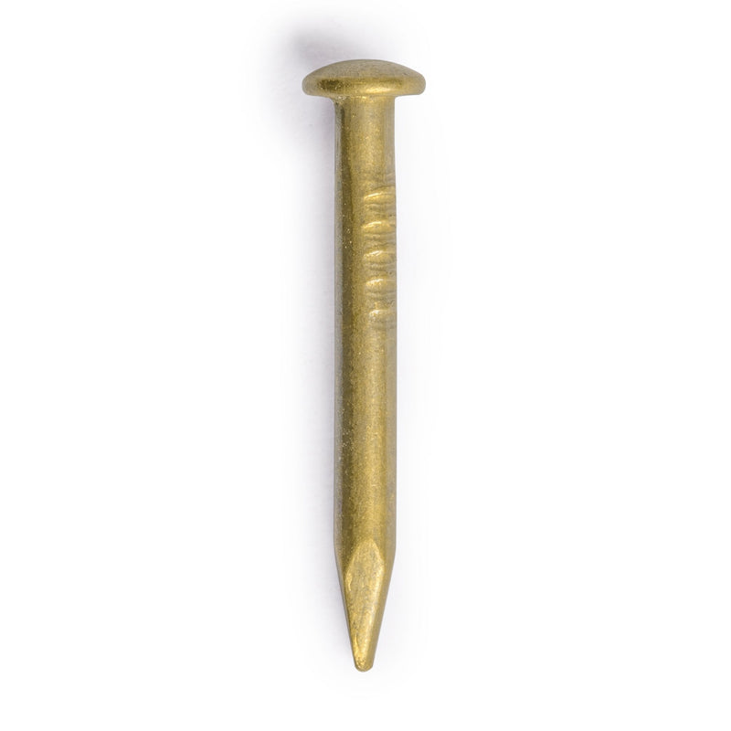 [Australia - AusPower] - Pure Brass Nails, 0.6 Inch, Bag of 100 - Architectural, Interior Design, Doors, Furniture Cabinet Customization Hardware 