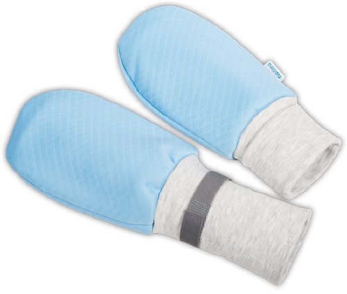 SUPRIMA Patient Protective Gloves - Anti Scratch Gloves for Adults - Soft Mittens for Adults to Support in Care and Care - Comfortable Mittens in Blue