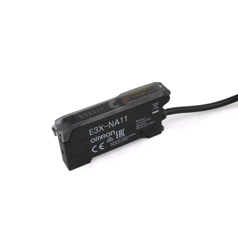 [Australia - AusPower] - OMRON E3X-NA11 12-24 VDC, 200 MM Sensing Distance, 4-Element LED (625 NM), Digital Fiber Amplifier, NPN, PRE-LEADED Connection, RED LED, W/BAR Graph Display 