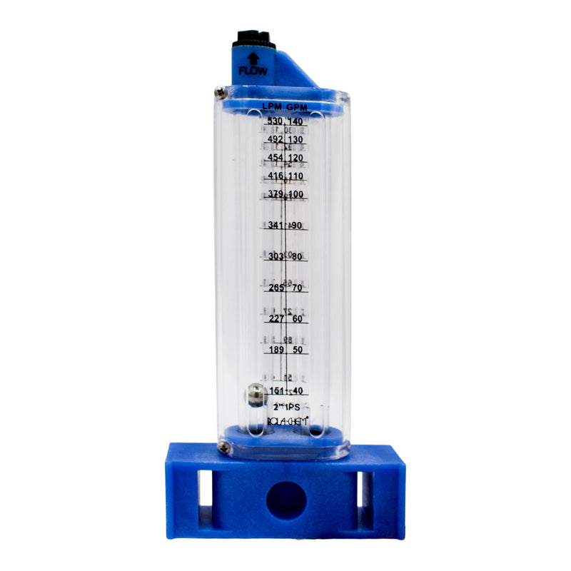 [Australia - AusPower] - Rola-Chem 570351-V Flowmeter for 2” PVC Pipe, Vertical Installation, 40–140 GPM, Compatible with PVC or Galv Pipe — Accurate Flow Rate Measurement for Swimming Pools 