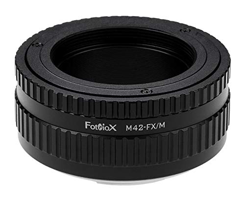 Fotodiox M42-FXRF-P-Macro-v2 Pro Lens Mount Adapter - M42 Screw Mount SLR Lens to Fujifilm X-Series Mirrorless Camera Body M42 V2 Macro