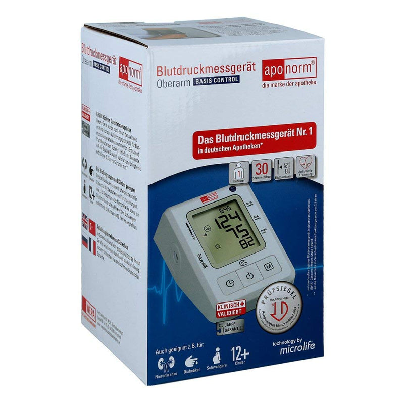 Aponorm Blood Pressure Monitor Base Control Upper Arm