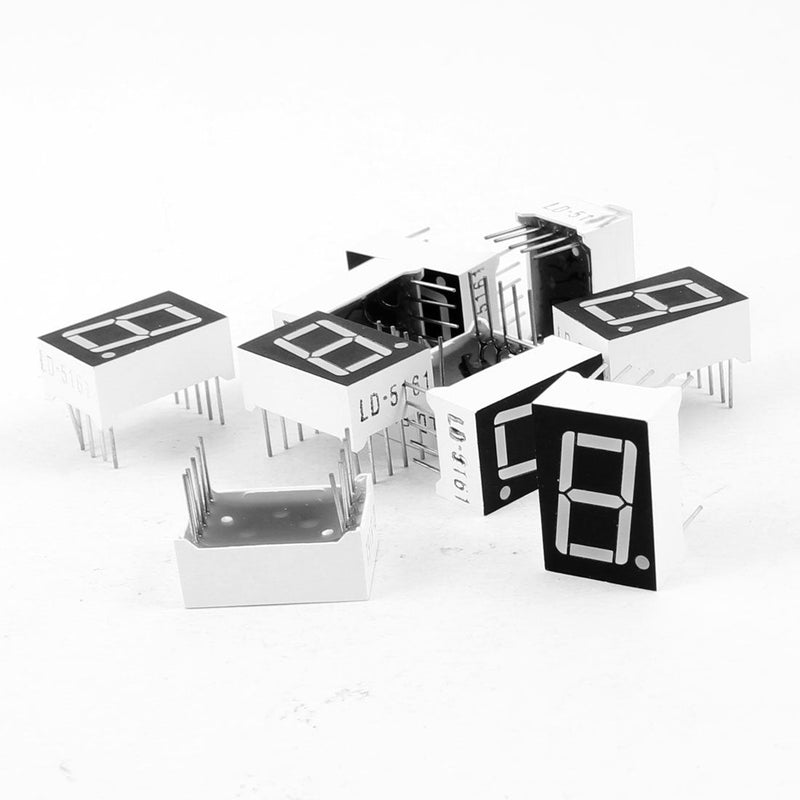 Uxcell Coon Cathode 12 Pin 3 Bit 7 Segent 1.48 X 0.75 X 0.31 Inch 0.55" Red LED Display