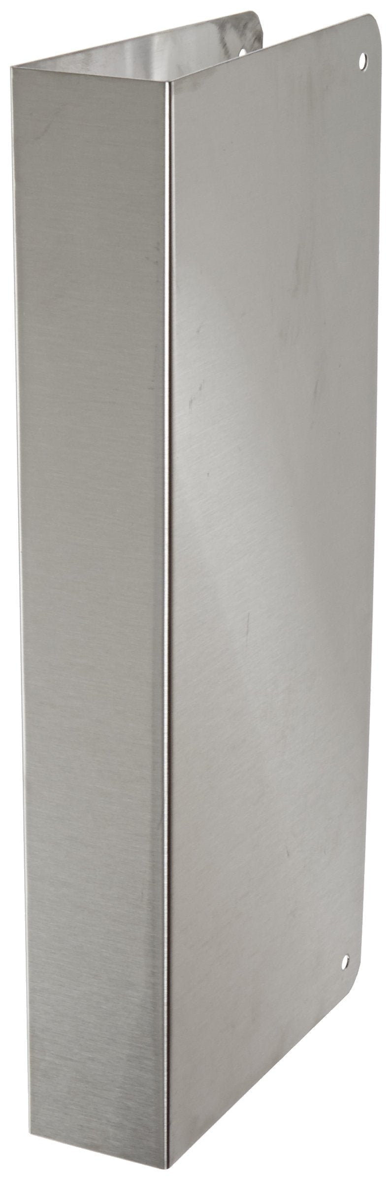 Don-Jo 90-CW 22 Gauge Stainless Steel Blank Wrap-Around Plate with Trim Screws, Satin Stainless Steel Finish, 5" Width x 12" Height