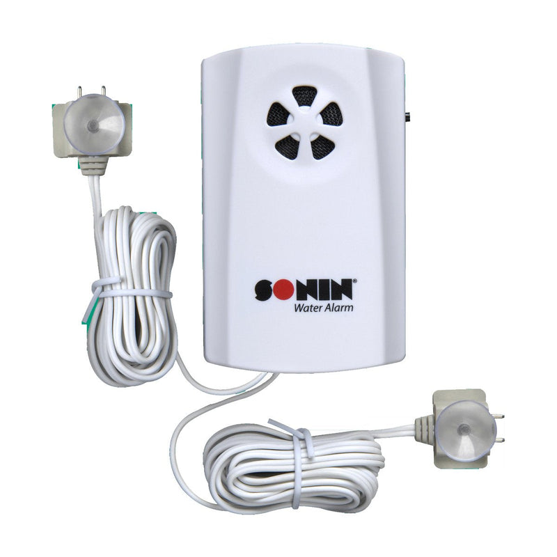 [Australia - AusPower] - Sonin Water Alarm – 85 dB Leak Detector with Remote Sensor for Early Water Detection and Dual-Point Leak Detection for Expanded Coverage (00802) Dual Sensor 