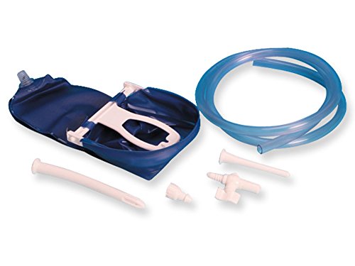 Gima Enteroclisma travel, 2 litre capacity, home enema kit for intestinal and vaginal irrigation, colon cleaning