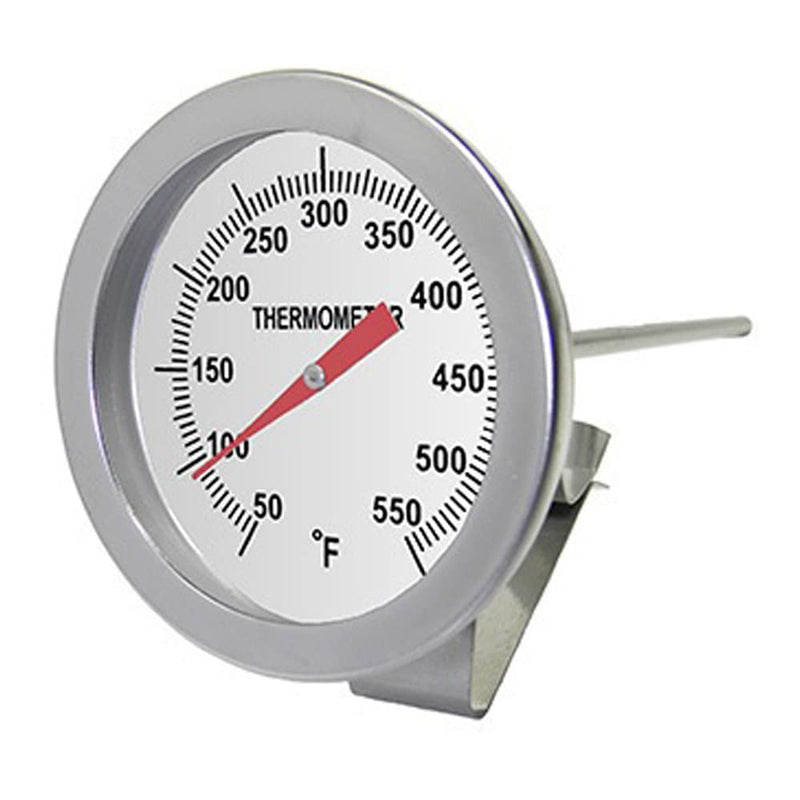 [Australia - AusPower] - PIC Gauges B2B8-R-CLIP All SS Bimetal Thermometer w/ Clip, 2" Dial, 8" Stem Length, 50/550° F Temperature Range 
