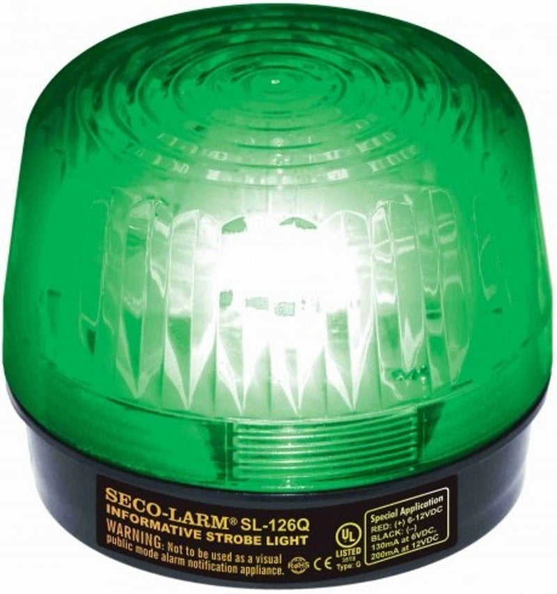 [Australia - AusPower] - Seco-Larm Enforcer Xenon Strobe Light, 24VDC, Green Lens (SL-126-A24Q/G) by Seco-Larm 
