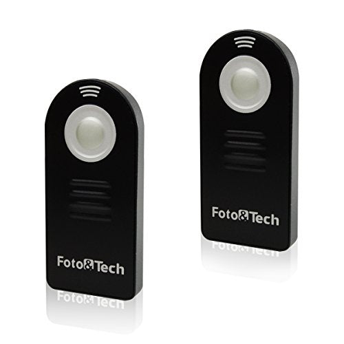 Foto&Tech 2 PCS FTML-L3 Wireless Remote Control Compatible with Nikon D7500 D750 D3400 D3300 D3200 D5500 D5300 D5200 D5100 D7200 D7100 D7000 D610 D600 D60 D70 D80 D90/COOLPIX P900 P7800 P7700 A/J2/V3