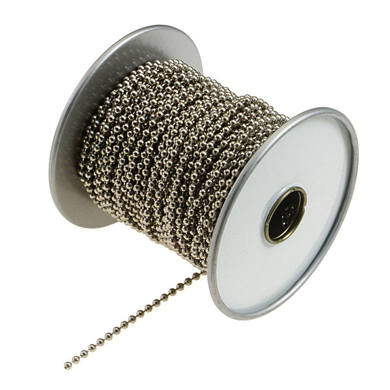 [Australia - AusPower] - Lucky Line Nickel-Plated Steel (No. 6) Ball Chain Spool, 100-Feet (31700) No. 6 Nickel Plated Steel 