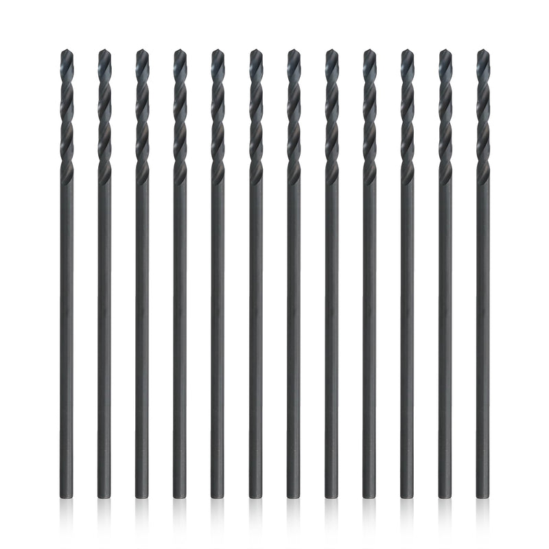 Drill America 15/64" x 6" High Speed Steel Aircraft Extension Drill Bit (Pack of 12), DWDA/C Series 15/64" (Pack of 12) 6" Length