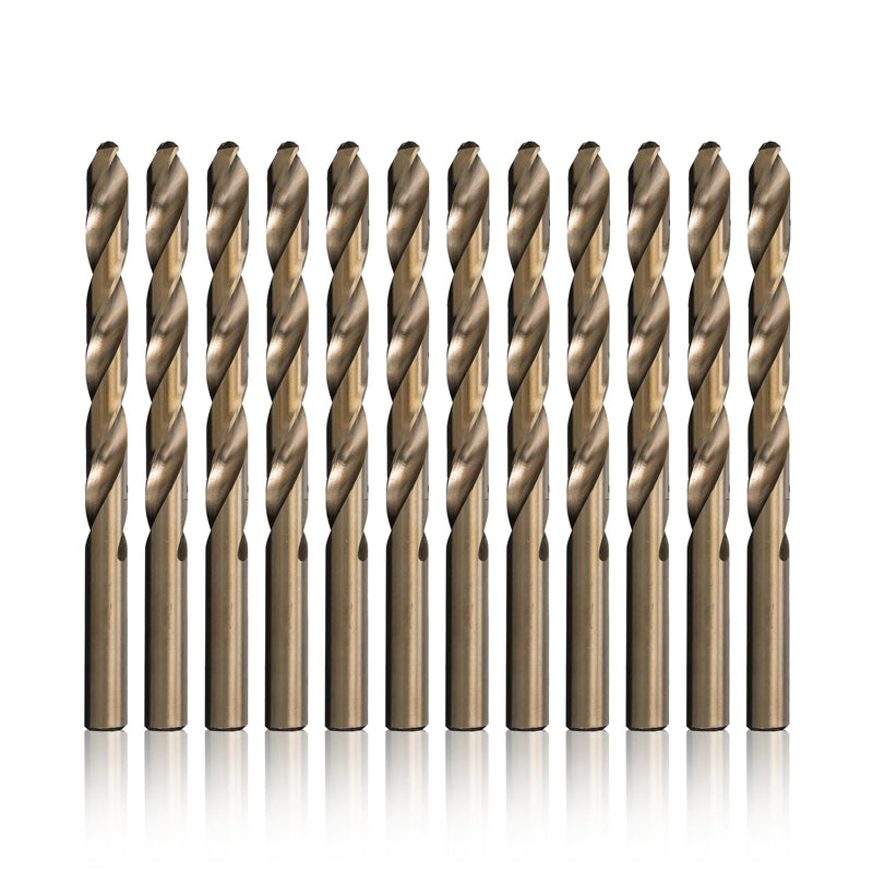 Drill America - DWDCO1/4 1/4" Cobalt Drill Bit (Pack of 12), DWDCO Series 1/4 in