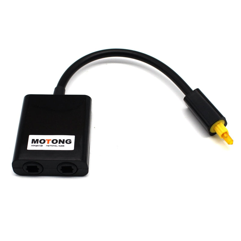 [Australia - AusPower] - MOTONG Toslink Digital Optical Audio Splitter Adapter 1 in 2 Out 