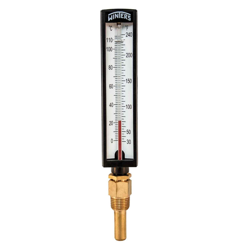 [Australia - AusPower] - Winters TAS132LF 5S2 Lead free Well Thermometer, 1/2" NPT, 30/240 degrees F, Bottom connected 30-240F Bottom Mount connected 