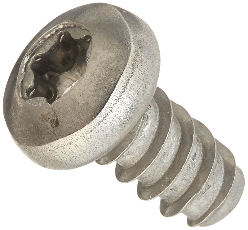 [Australia - AusPower] - Small Parts 0406LTP188 18-8 Stainless Steel Thread Rolling Screw for Plastic, Passivated Finish, Pan Head, Star Drive, #4-20 Thread Size, 3/8" Length (Pack of 50) 