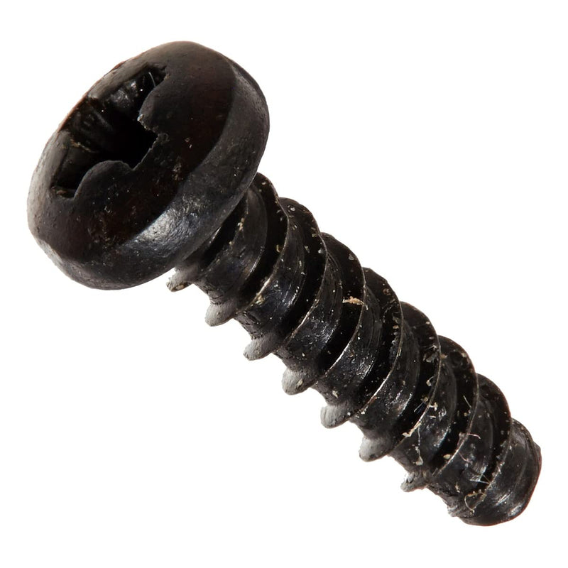 [Australia - AusPower] - Small Parts 0408LTPB Steel Thread Rolling Screw for Plastic, Black Oxide Finish, Pan Head, Star Drive, #4-20 Thread Size, 1/2" Length (Pack of 100) 