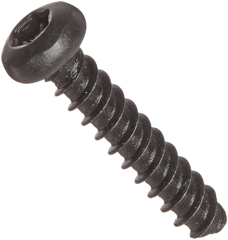 [Australia - AusPower] - Small Parts 0410LTPB Steel Thread Rolling Screw for Plastic, Black Oxide Finish, Pan Head, Star Drive, #4-20 Thread Size, 5/8" Length (Pack of 100) 