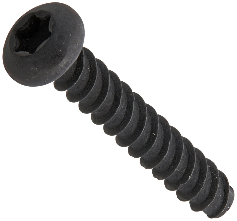 [Australia - AusPower] - Small Parts 0608LTPB Steel Thread Rolling Screw for Plastic, Black Oxide Finish, Pan Head, Star Drive, #6-19 Thread Size, 1/2" Length (Pack of 100) 
