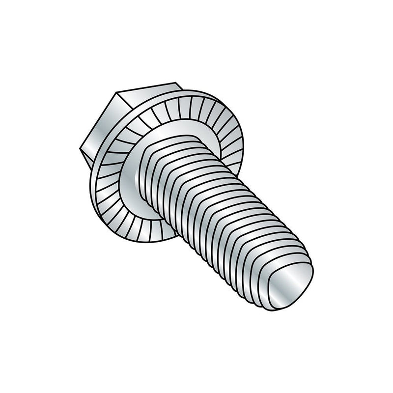 [Australia - AusPower] - Small Parts 1212RWS Steel Thread Rolling Screw for Metal, Zinc Plated, Serrated Hex Washer Head, #12-24 Thread Size, 3/4" Length (Pack of 50) 