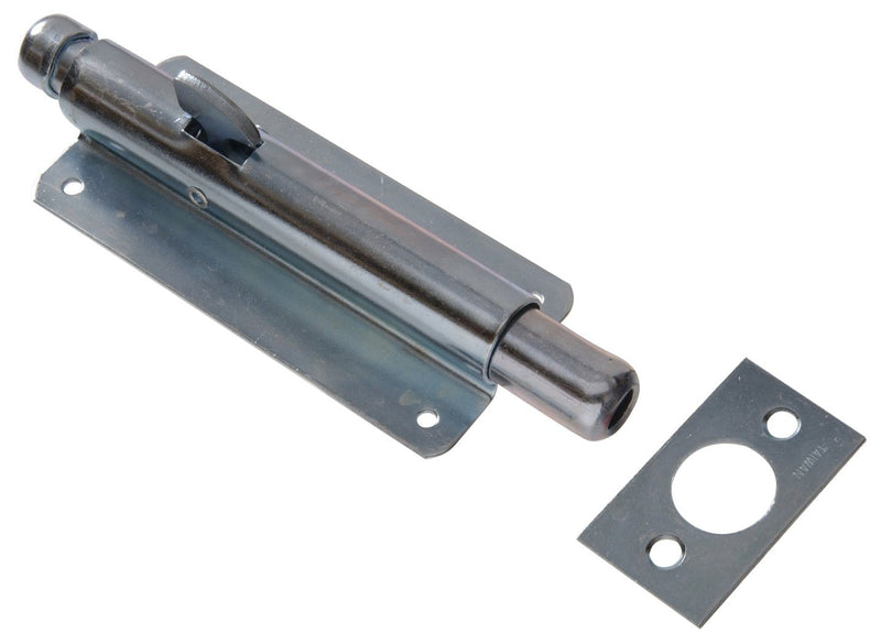 [Australia - AusPower] - 852226 Zinc Plated Foot Bolt 6", Zinc-Plating 1 Count (Pack of 1) 