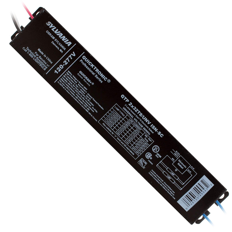 [Australia - AusPower] - SYLVANIA QTP 2x32T8/UNV ISN-SC 2-Lamp Instant Start T8 Electronic Ballast 120-277V 
