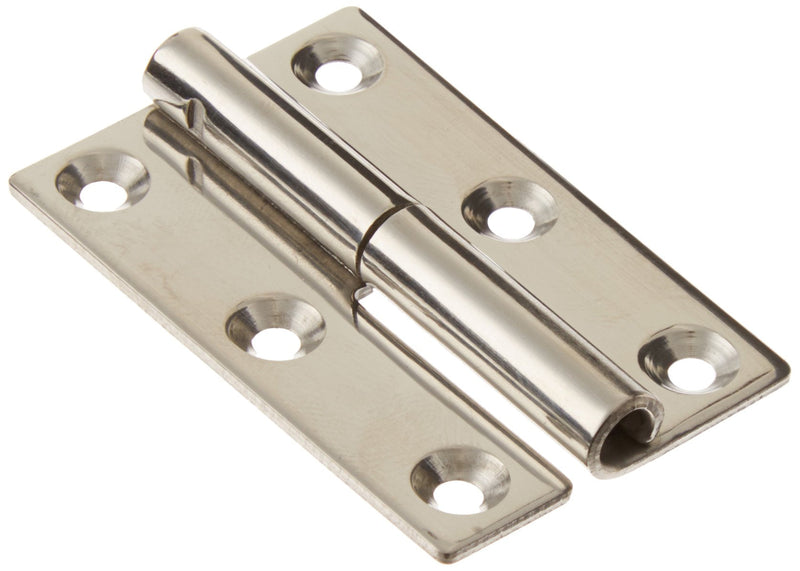 [Australia - AusPower] - Lamp Sugatsune KN-50L/SS Lift Off Hinge, Stainless Steel 304, Polished Finish, Left Handedness, 1.5mm Leaf Thickness, 32mm Open Width, 7.5mm Pin Diameter 