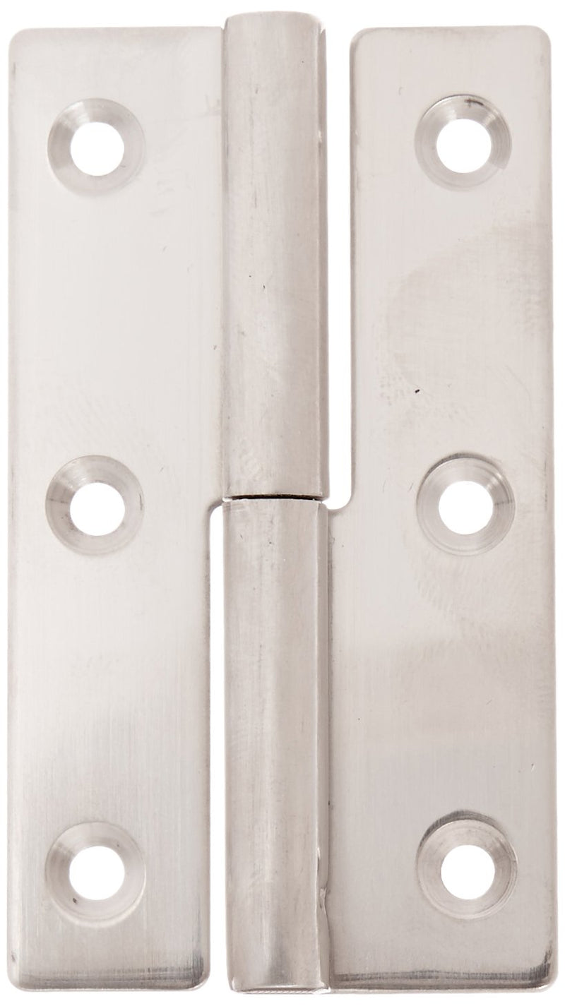 [Australia - AusPower] - Sugatsune KN-64L/SS Lift Off Hinge, Stainless Steel 304, Polished Finish, Left Handedness, 1.5mm Leaf Thickness, 36mm Open Width, 7.5mm Pin Diameter 