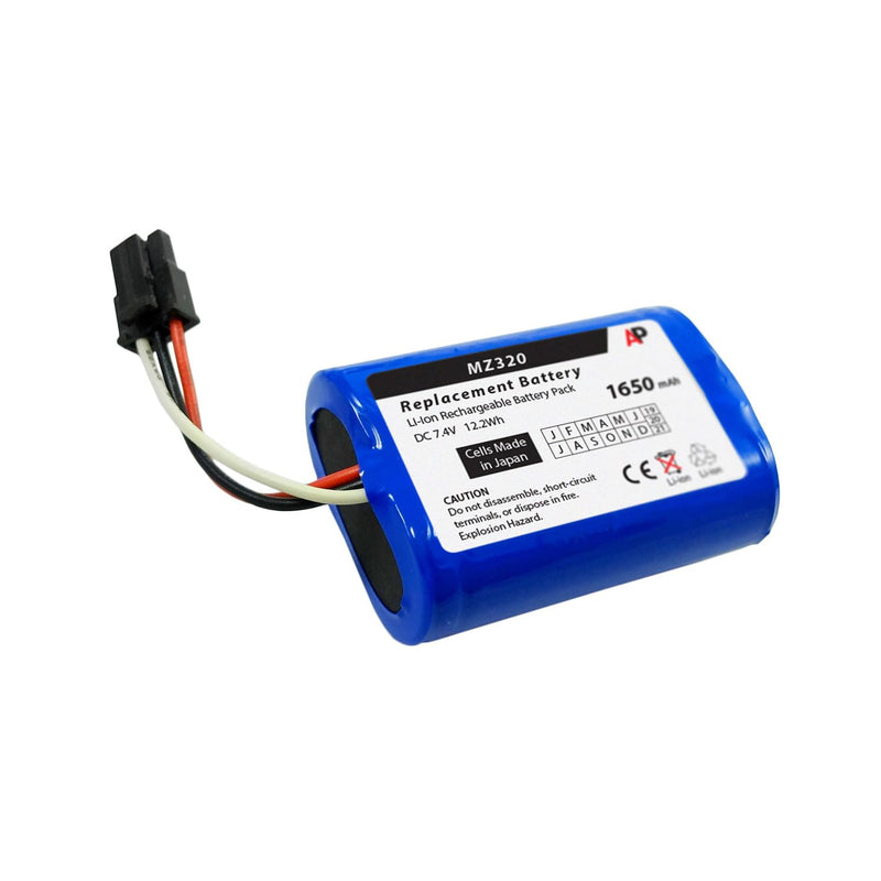 Artisan Power Replacement Battery for Zebra/Comtec MZ220 and MZ320 Barcode Printers | 1650 mAh | Lithium Ion Rechargeable Battery | Made in Japan Cells | Replaces OEM Number AK18353-1 and BT17790-1