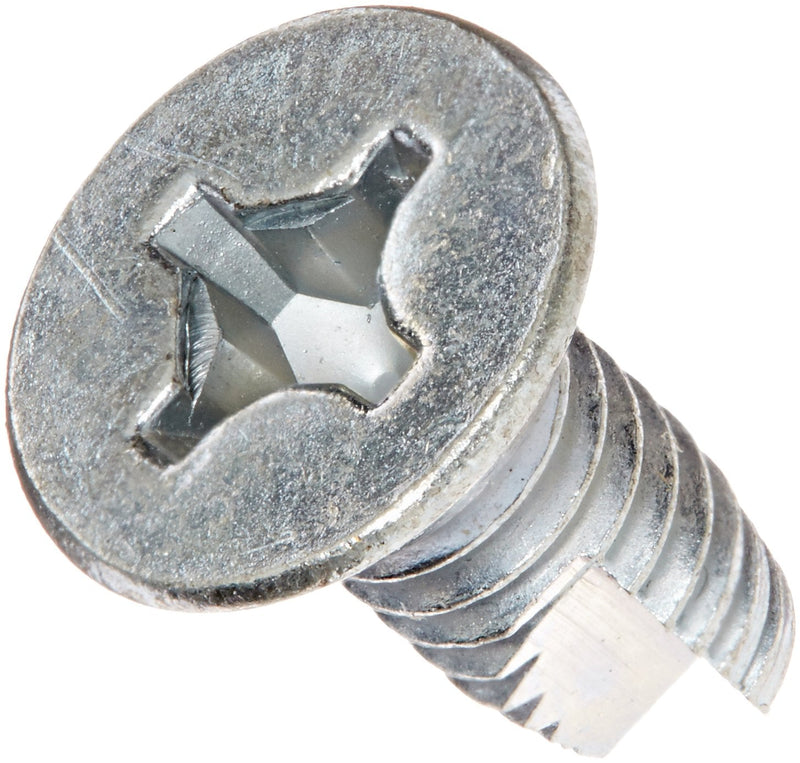 [Australia - AusPower] - Small Parts 12083PU Steel Thread Cutting Screw, Zinc Plated, 82 Degree Flat Undercut Head, Phillips Drive, Type 23, #12-24 Thread Size, 1/2" Length (Pack of 100) 