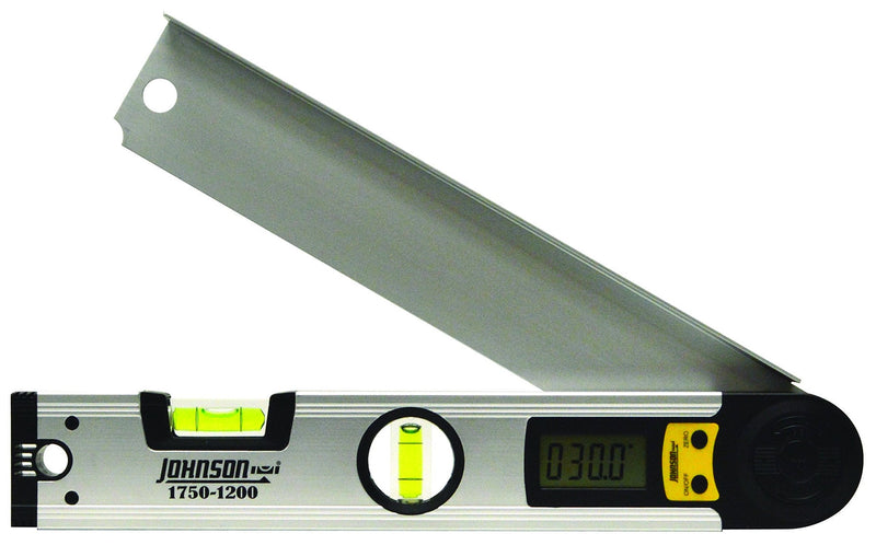 [Australia - AusPower] - Johnson Level & Tool 1750-1200 Digital Angle Locator, 12", Silver, 1 Locator 12 Inch 