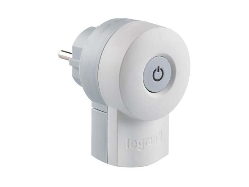 Legrand LEG50409 Double function plug 230 V ~ 16 A with switch 16 A white Schuko plug with LED switch