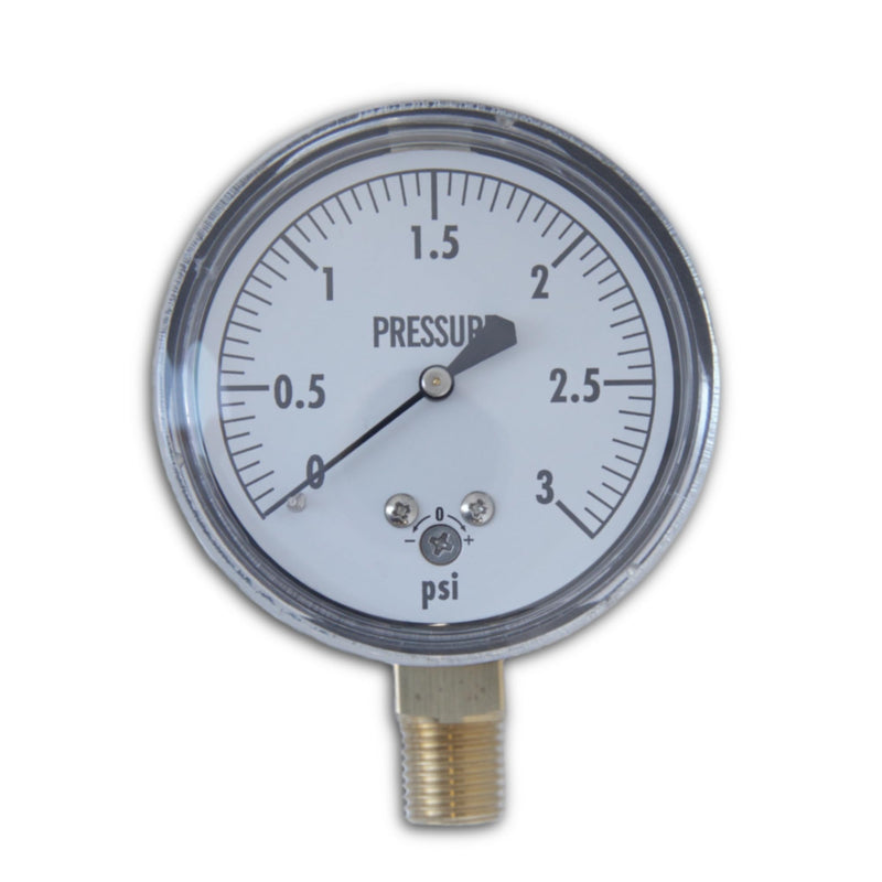 [Australia - AusPower] - KC25-3# Low Pressure Gauge 3 PSI 
