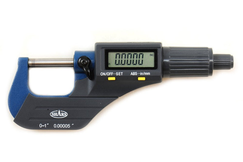 [Australia - AusPower] - Shars 0-1"/0-25mm Solid Metal Frame Electronic Outside Micrometer 303-2463 P] 0-1"/0-25mm 303-2463 