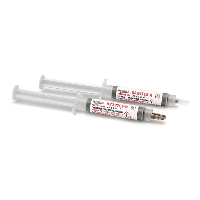[Australia - AusPower] - MG Chemicals 8329TCS Thermal Conductive Adhesive, Slow Cure, 15 g, 2 Dispeners, 8329TCS-6ML, 6 mL Kit,Dark Grey 