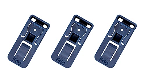 FRIO Hold Versatile Locking Cold Shoe Mount - DualLock Secure, DualThread Mount, ProGrade Polymer - Blue, 3 Pack