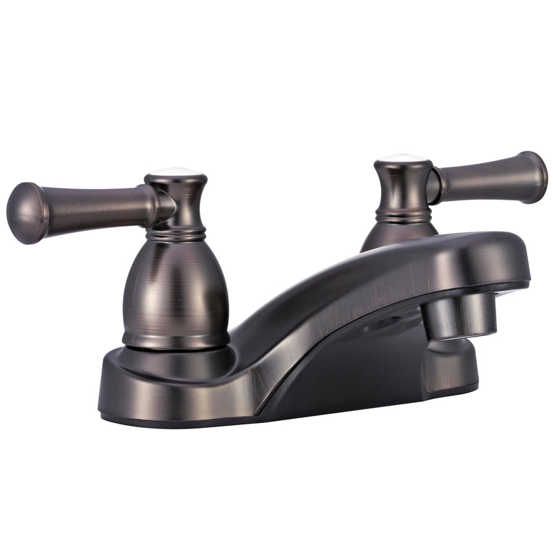 Dura Faucet DF-PL700L-VB RV Two Handle Bathroom Faucet (Venetian Bronze) | RV two handle bathroom sink faucet for campers, trailers, and motorhomes. Classic Hot/Cold Levers Venetian Bronze