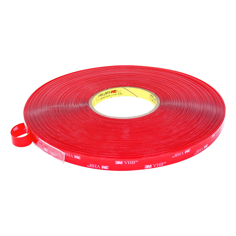 3M 4910/CLR0536 Scotch 4910 VHB Tape: 1/2" x 36 yd., Clear