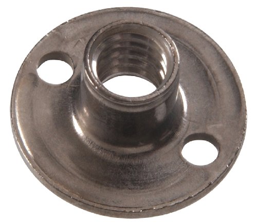 Hillman silver 1/4-20 T-nut, 5/16 x 3/4 inch, single pack