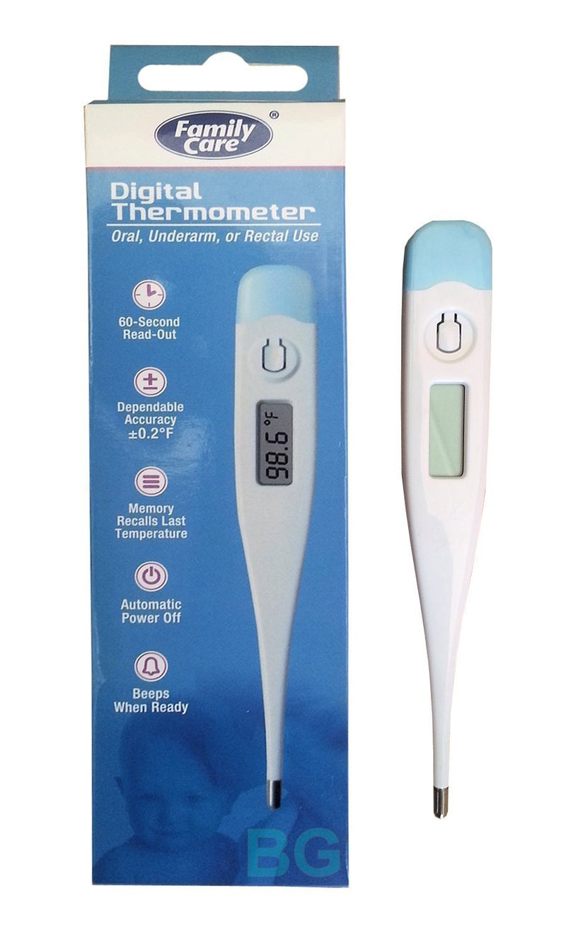 [Australia - AusPower] - Family Care Oral, Underarm or Rectal Digital Thermometer 