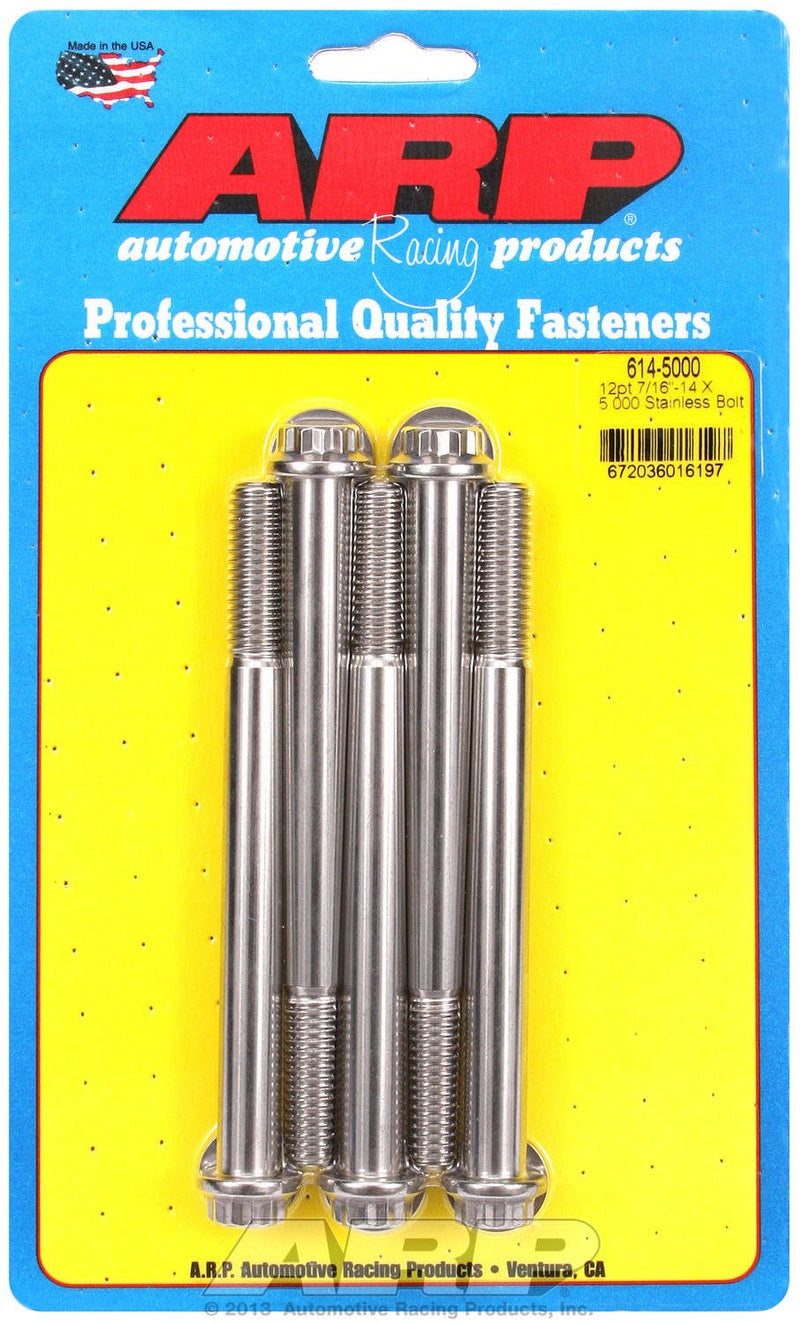 [Australia - AusPower] - ARP (614-5000) Hex Bolt, Stainless Steel 