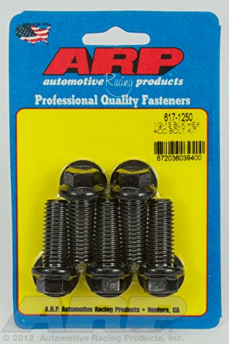 ARP 617-1250 black oxide hex bolt, close-up product view