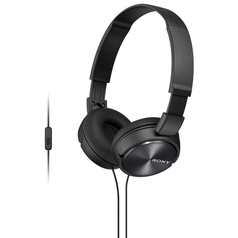 [Australia - AusPower] - Sony MDR-ZX310AP ZX Series Wired On Ear Headphones with mic, Black Standard Packaging 