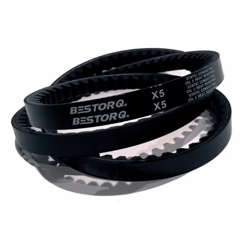 [Australia - AusPower] - BESTORQ BX81 Rubber V-Belt, Raw Edge/Cogged, Black, 84" Length x 0.66" Width x 0.43" Height Pack of 1 