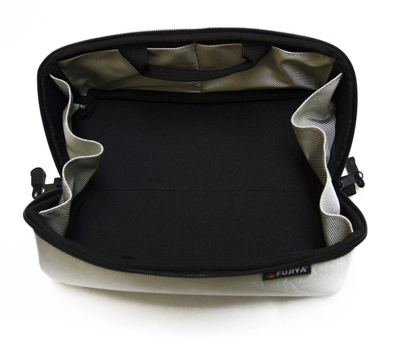 フジ矢 ヒッポケース(布製工具ケース) Out side dimension : H 10.6×W 4.3×D4.3(inch) Gray