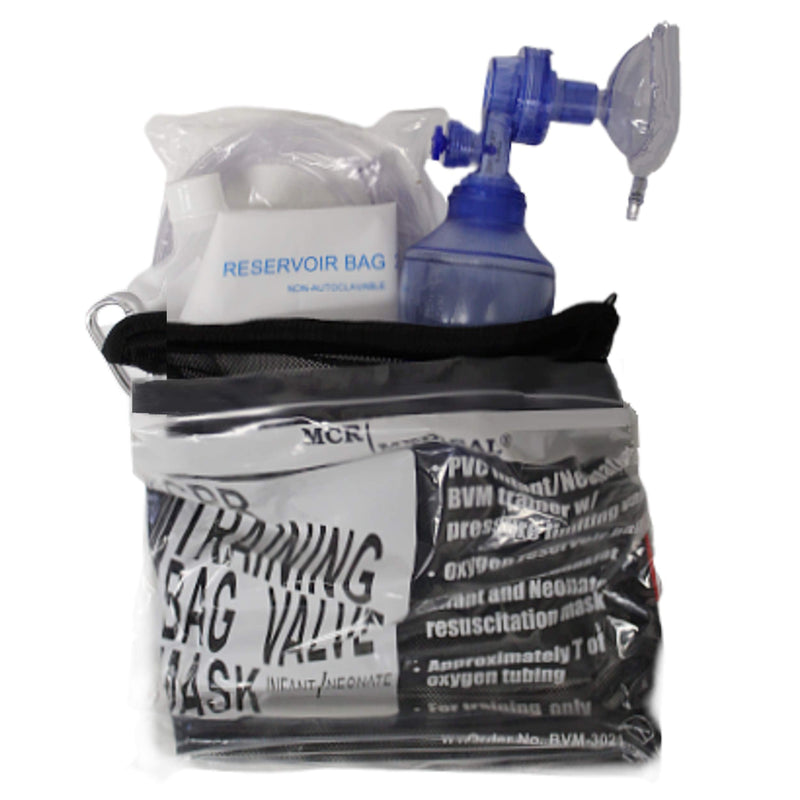 [Australia - AusPower] - CPR Training Bag Valve Mask (BVM) INFANT in Mesh Bag, BVM-3021-001 