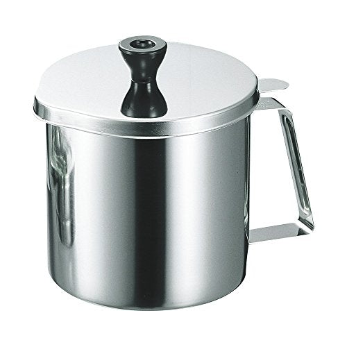 Wahei Freiz Ajido AD-540 Storage Container, Oil Pot, 3.3 gal (1.1 L), Stainless Steel, Made in Japan Oil pot (stainless steel)