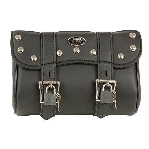 Shaf International SH616S black medium PVC tool bag with handles and zippered compartments