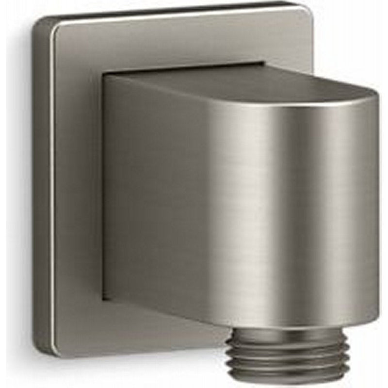 KOHLER 98350-BN Awaken Wall Mount Supply Elbow, Low Profile Design, For Use with Handshower and Hose, Corrosion Resistant, Long Lasting Durability, Vibrant Brushed Nickel 2.25 x 2.00 x 2.31 inches