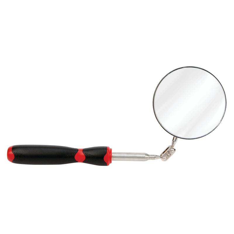 [Australia - AusPower] - Performance Tool 3-1/2" Jumbo Inspection Mirror - W9141 Round Inspection Mirror |Extends: 11-3/8 to 30" 